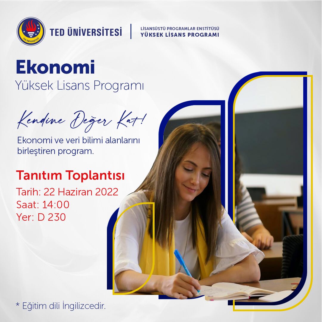 Tanıtım Toplantısı Ekonomi Yüksek Lisans Programı