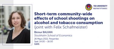 Short-term community-wide effects of school shootings on alcohol and tobacco consumption(joint with Felix Schafmeister)