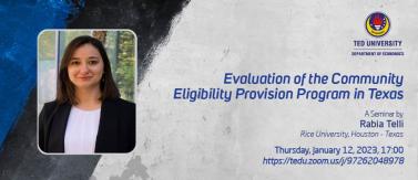 Evaluation of the Community Eligibility Provision Program in Texas - Rabia Telli