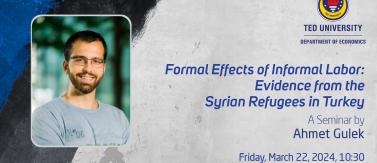 Formal Effects of Informal Labor: Evidence from the Syrian Refugees in Turkey